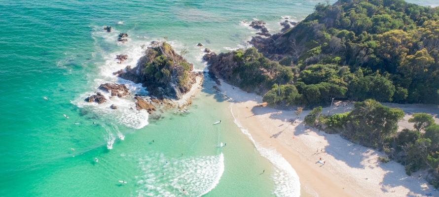 Byron Bay beach at sunrise