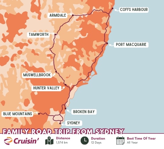 12-Day Family Road Trip: Sydney Loop Adventure